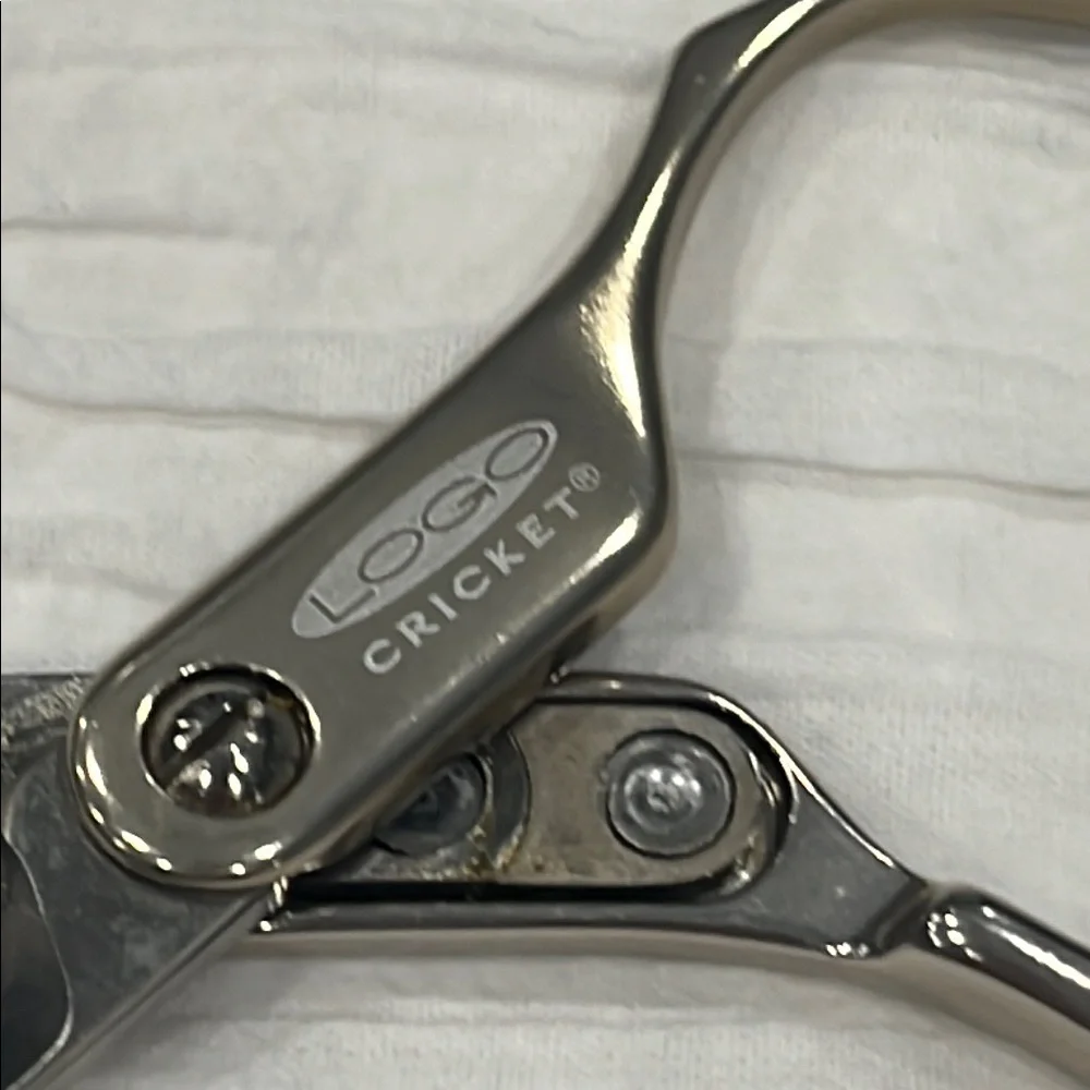 LOGO‎ scissors Cricket Professional Silver Hair Thinning ✂️ texturizing sheers